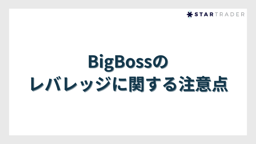 BigBossのレバレッジに関する注意点