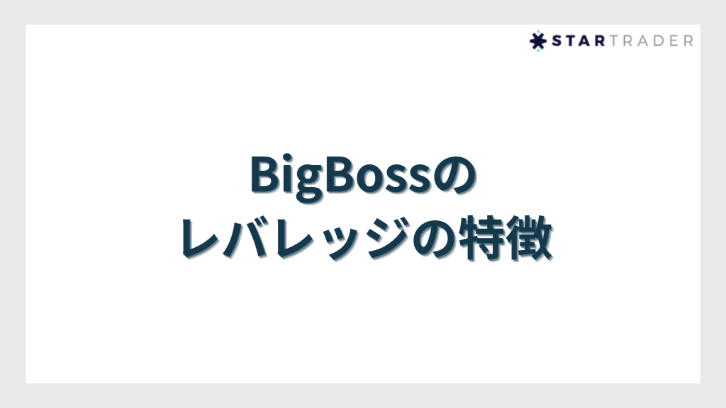 BigBossのレバレッジの特徴
