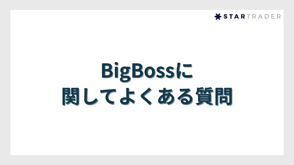 BigBoss（ビッグボス）に関してよくある質問
