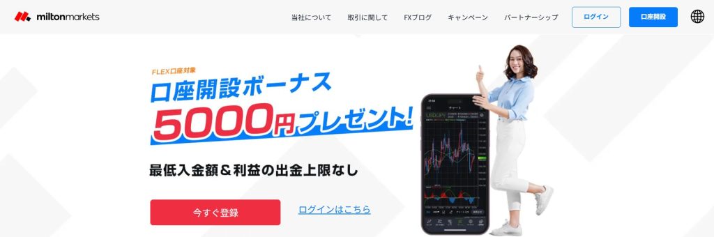 MiltonMarkets 公式サイト