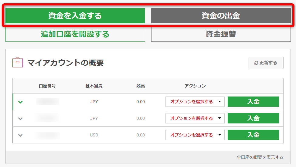 XMのマイページ