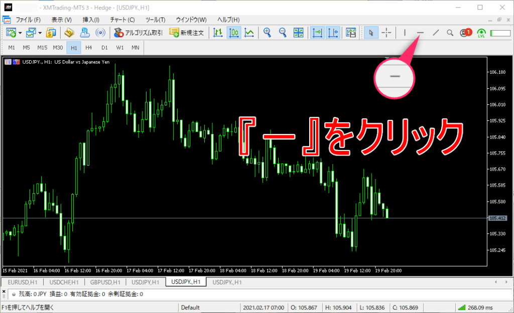 MT5の画面