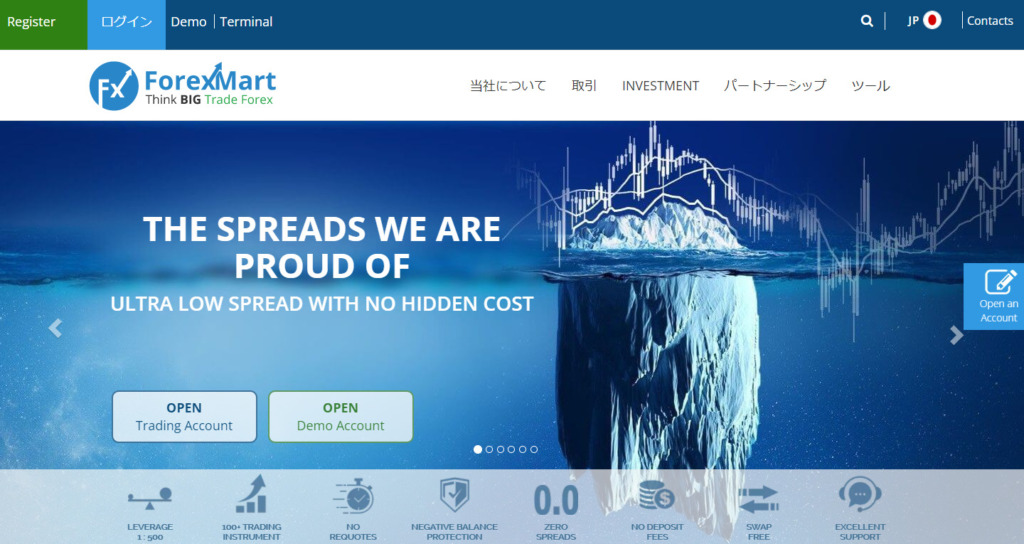 Forex Martの口座開設ボーナス