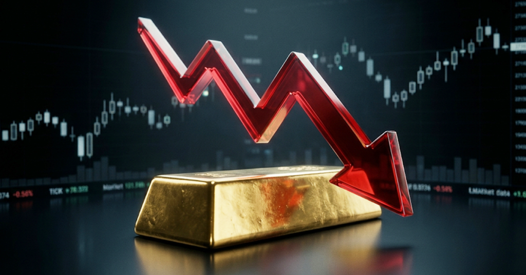 金は1オンス5000ドルを下回る