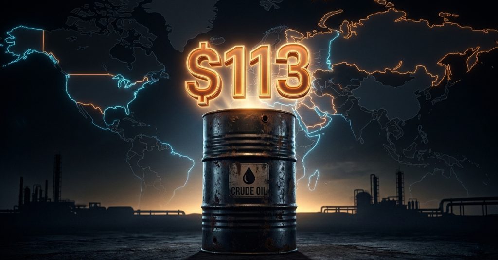 地政学的緊張の高まりで原油が113ドル突破