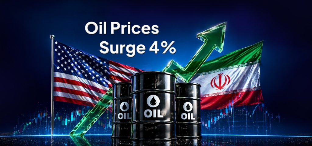 米国とイランの緊張再燃で供給懸念が強まり、原油価格は4％上昇