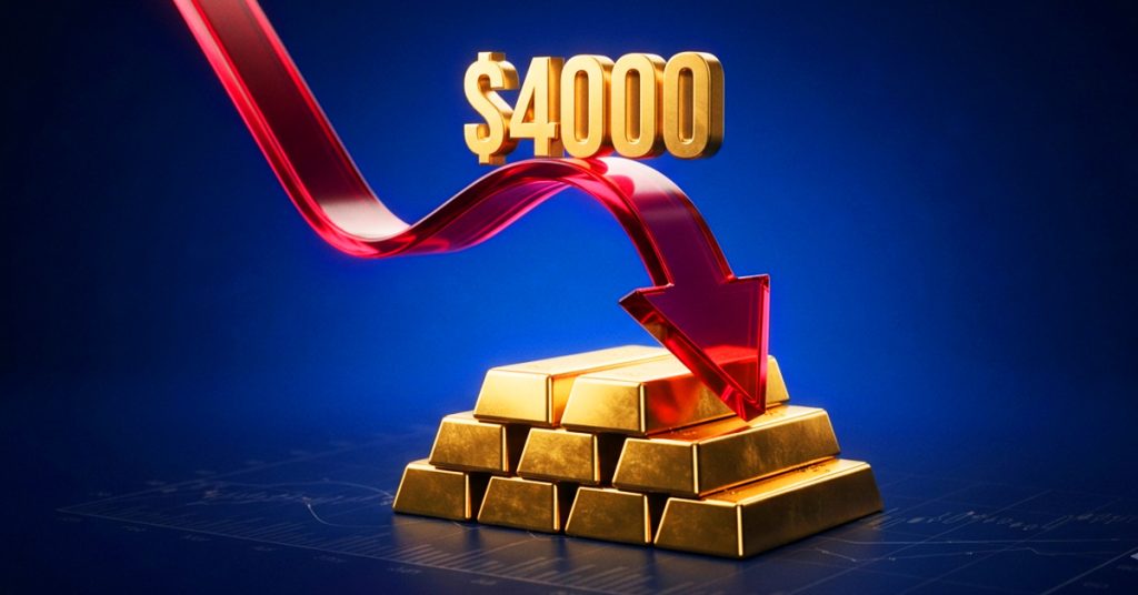 米ドル高が再燃 金 (ゴールド) は下落基調で4000ドルを下回る